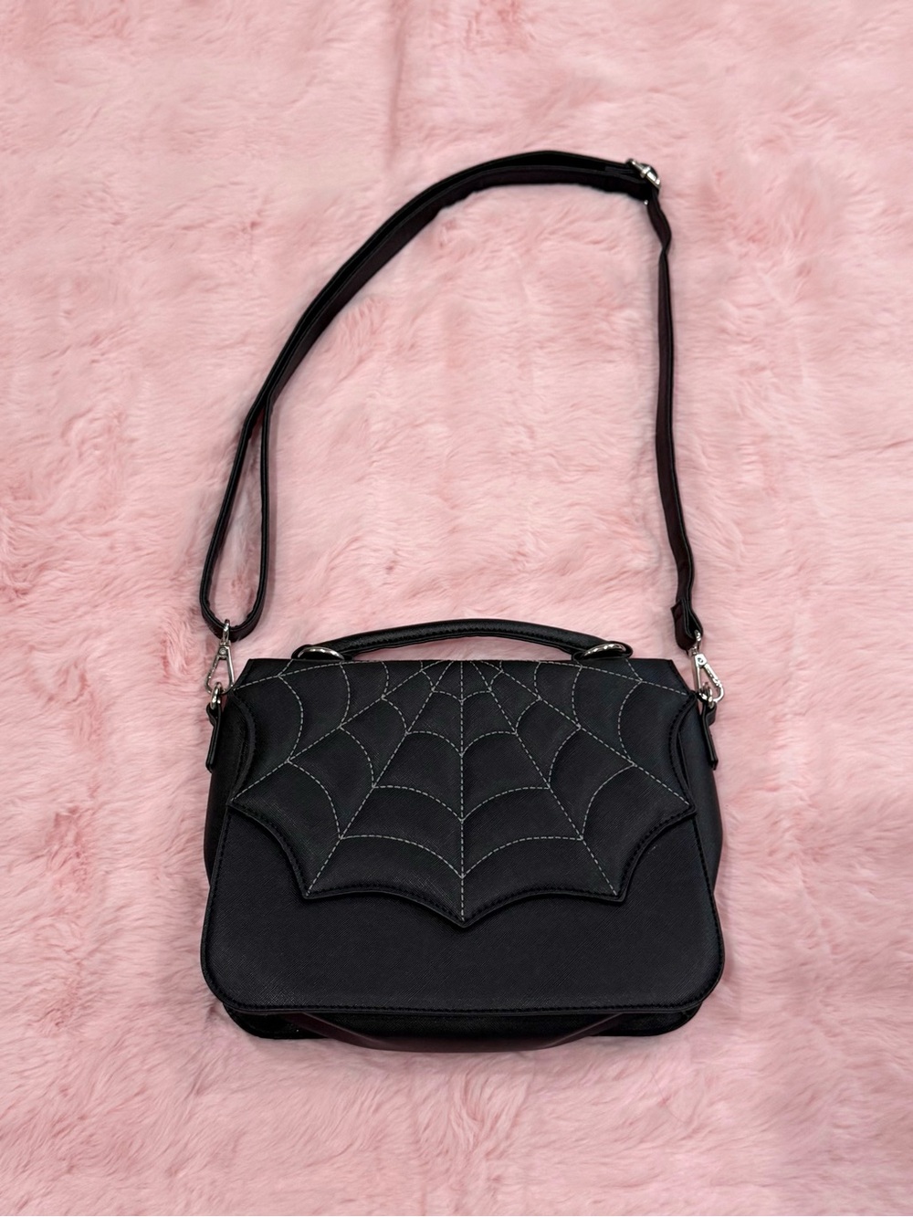 Mad Engine Spiderweb Lace Halloween Purse